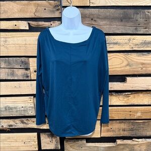 Athleta Women's‎ Move with Ease Top In Maritime Size XXS Oversized Fit